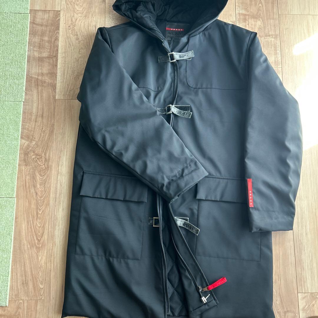 プラダ プラダスポーツ ヴィンテージ ナイロン ダッフルコート XLサイズ