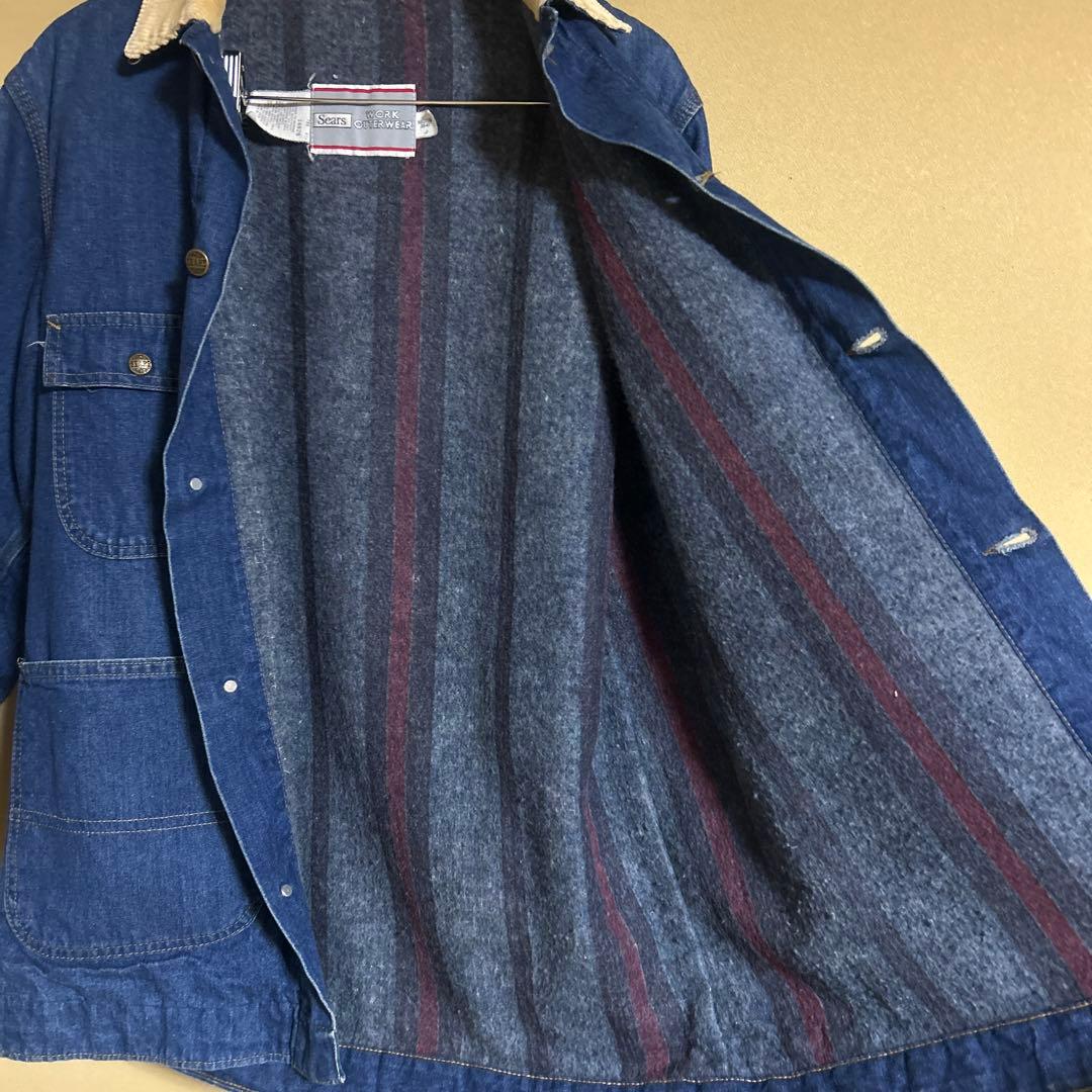 sears カバーオール デニムジャケット ブランケット