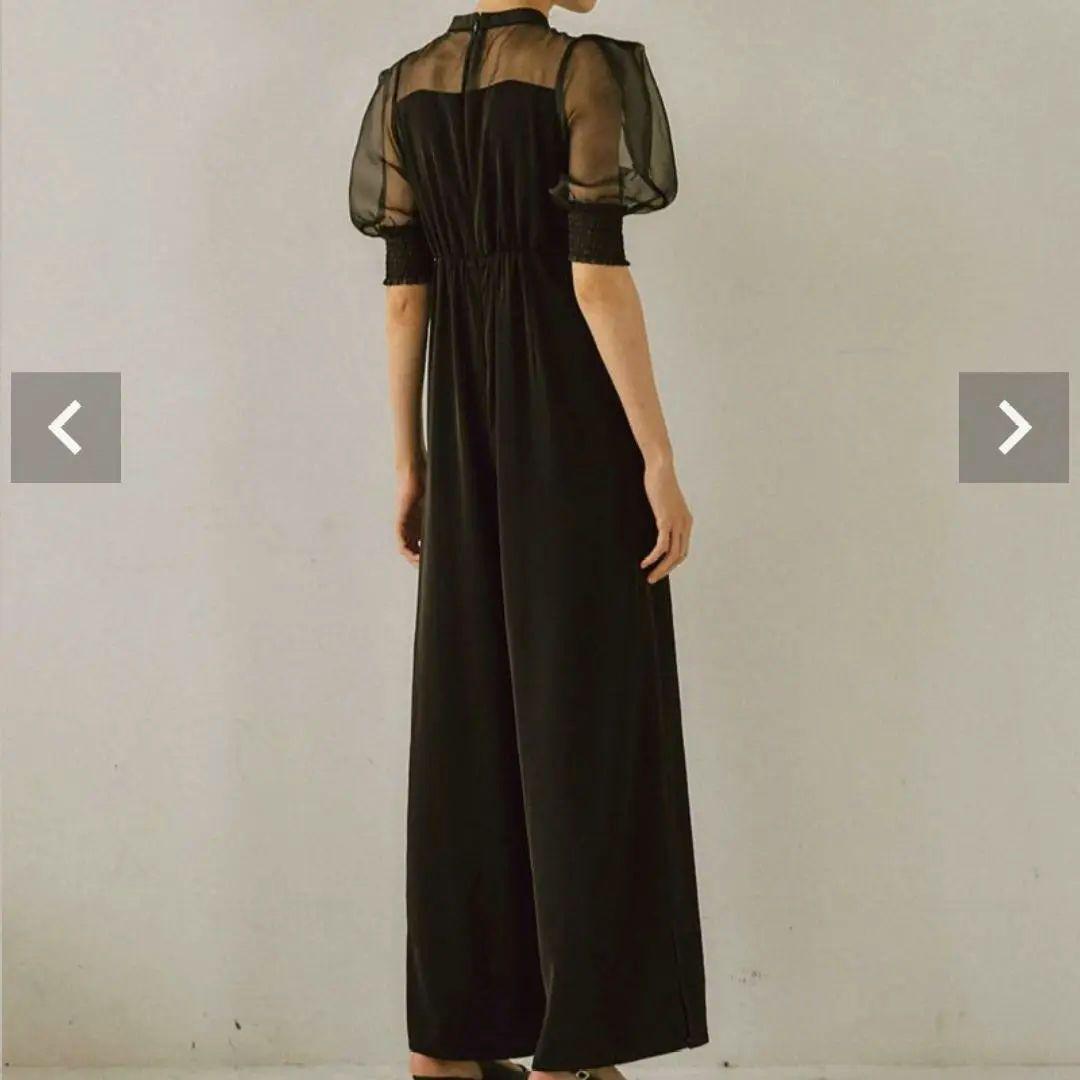 【LE'RURE】イレギュラーカット パンツドレス オールインワン 結婚式 M