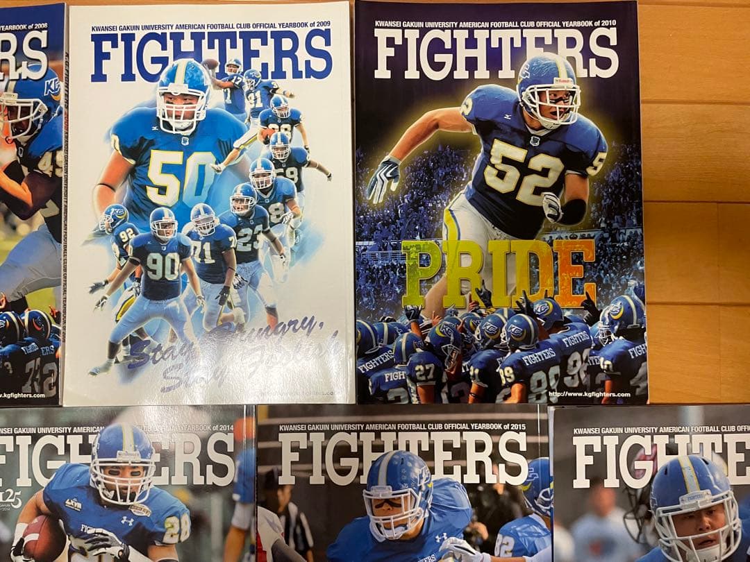 関西学院大学ファイターズ　イヤーブック11冊　2006〜2016