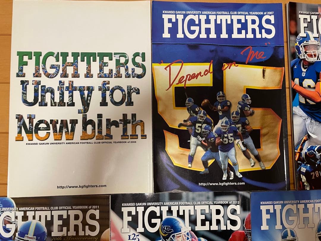 関西学院大学ファイターズ　イヤーブック11冊　2006〜2016