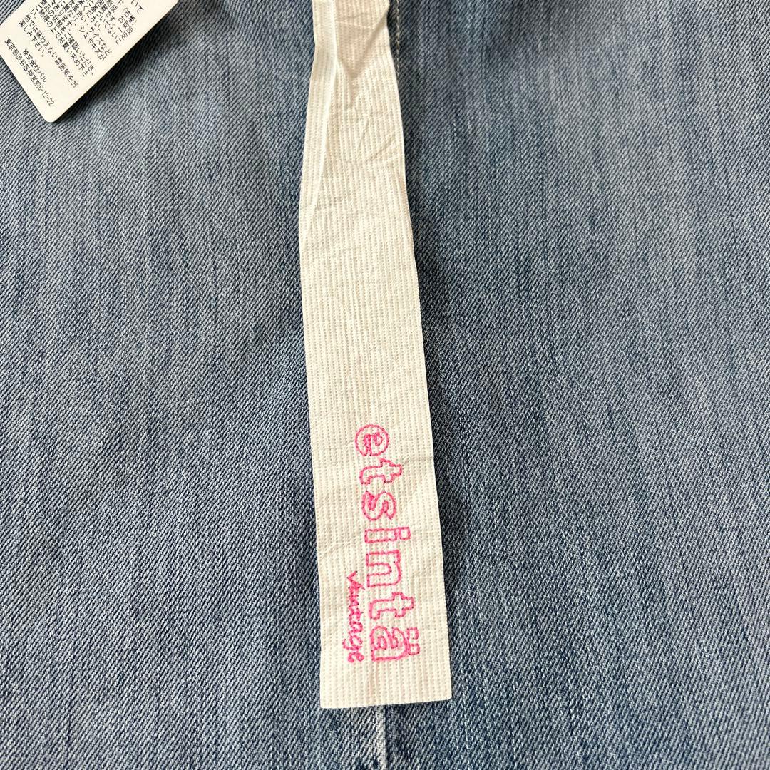 ☆新品タグ付☆エシンタ Levisリメイクビンテージデニムポンチョ 大きいサイズ