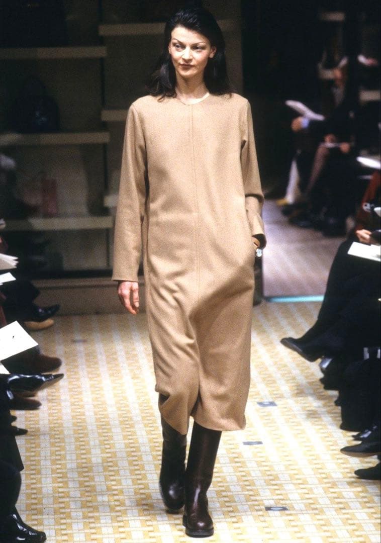 HERMES ワンピース　マルジェラ期　エルメス　キャメル　40サイズ