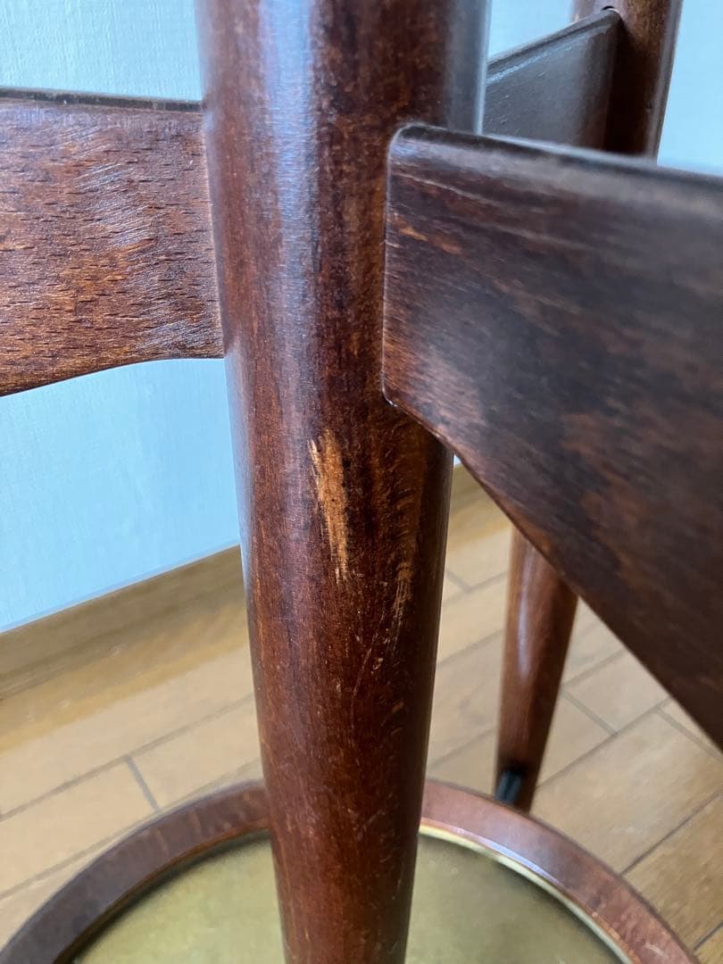 大幅お値下げ❗️【秋田木工】木製ハンガーラック　曲木　昭和レトロ