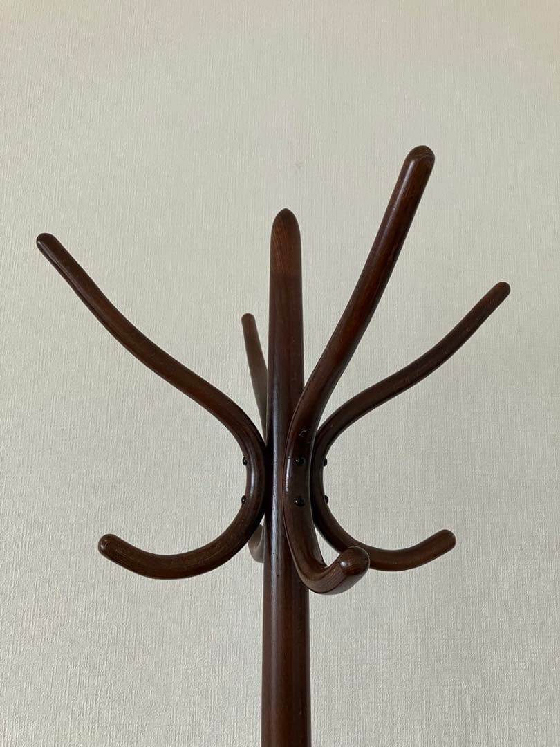 大幅お値下げ❗️【秋田木工】木製ハンガーラック　曲木　昭和レトロ