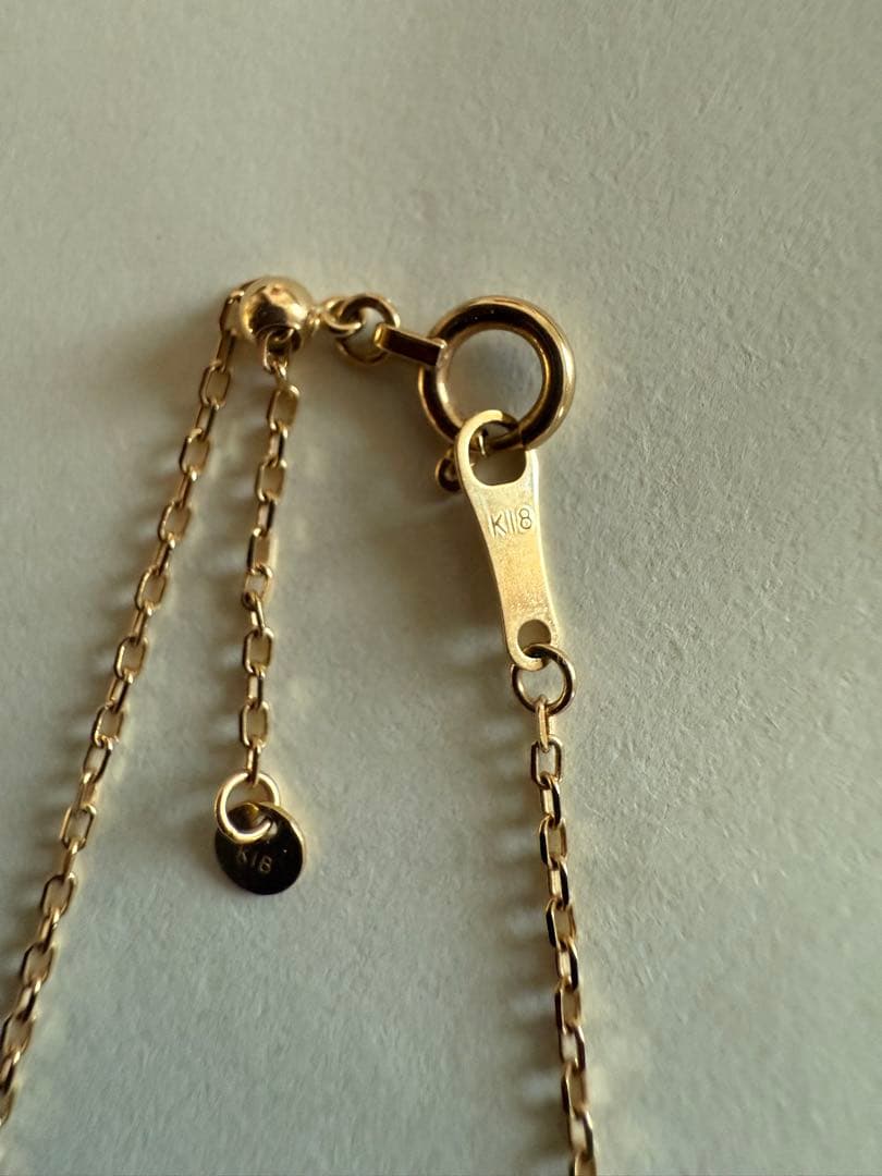 K18金ゴールド スネークチェーン ネックレス1.4g