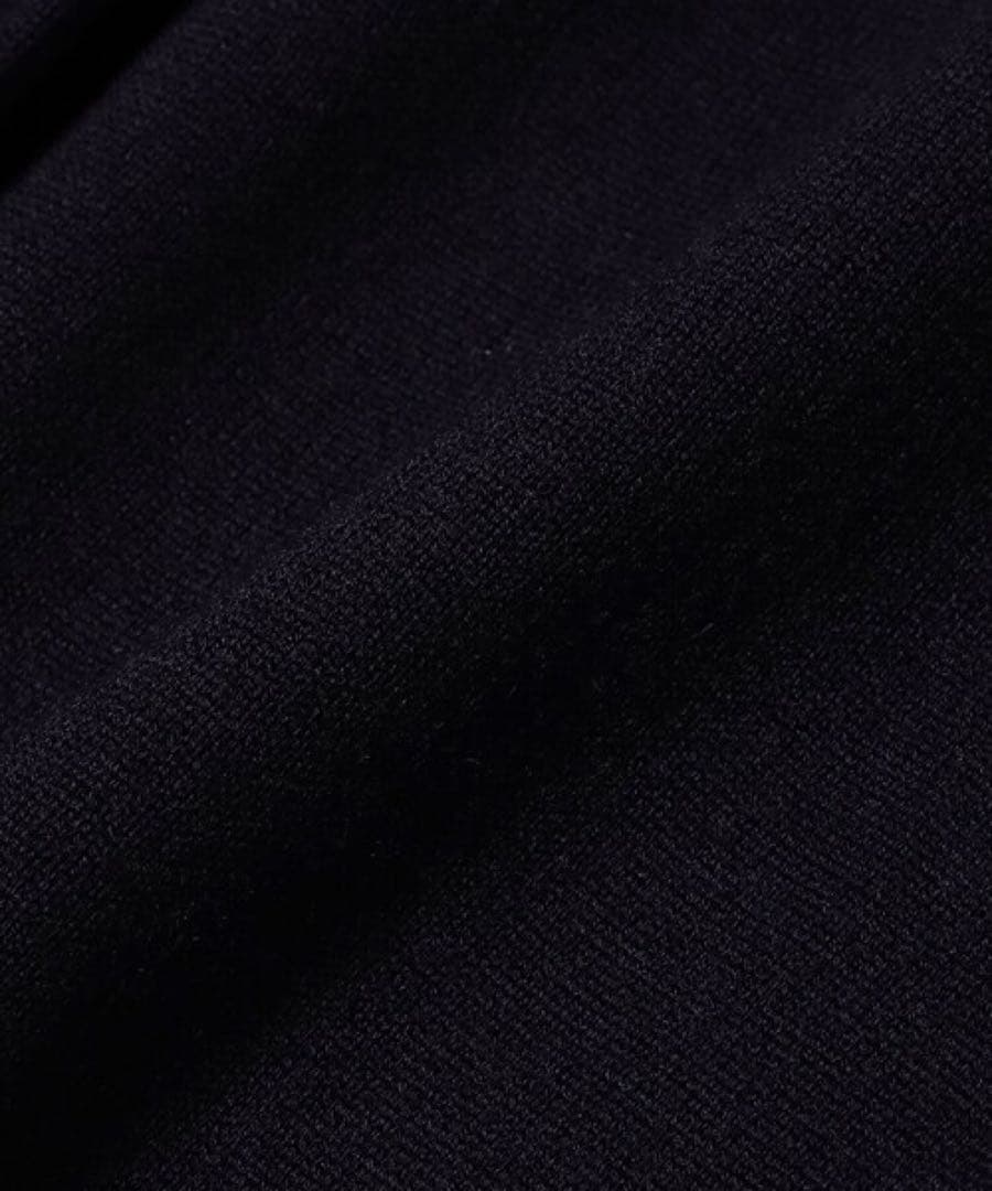 デミルクスビームス　ダブルフェイスニットブルゾン　ネイビー