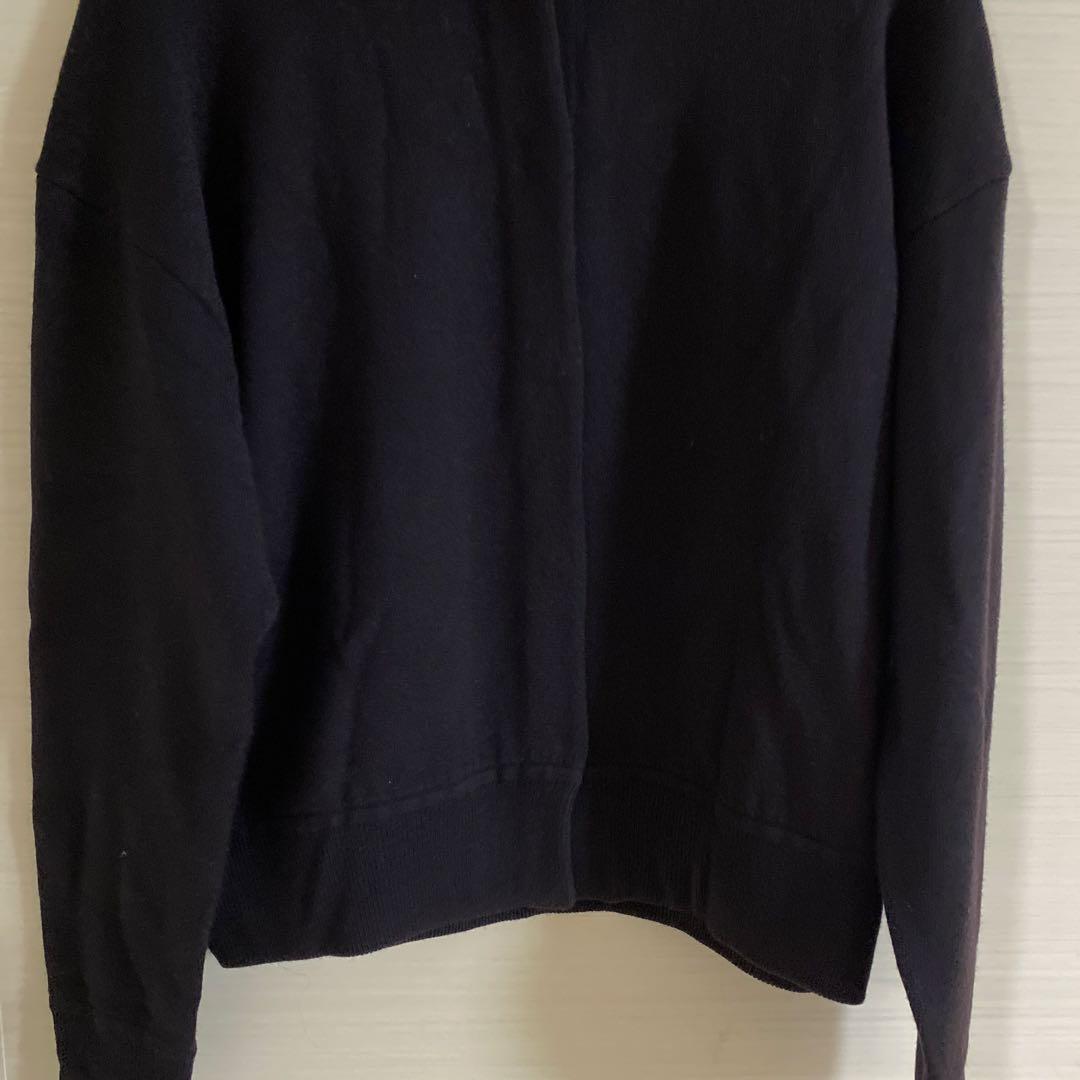 デミルクスビームス　ダブルフェイスニットブルゾン　ネイビー