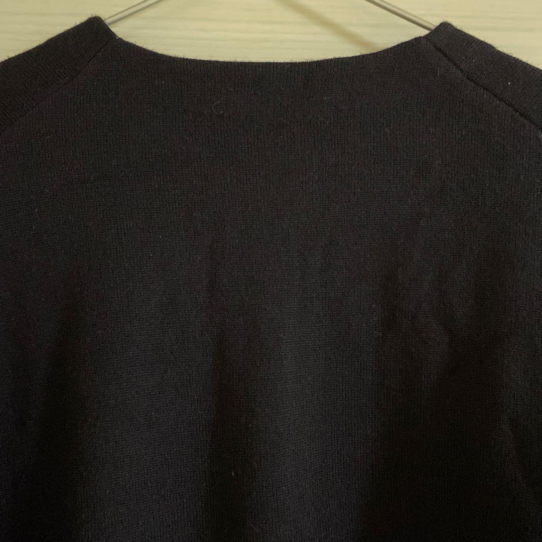 デミルクスビームス　ダブルフェイスニットブルゾン　ネイビー