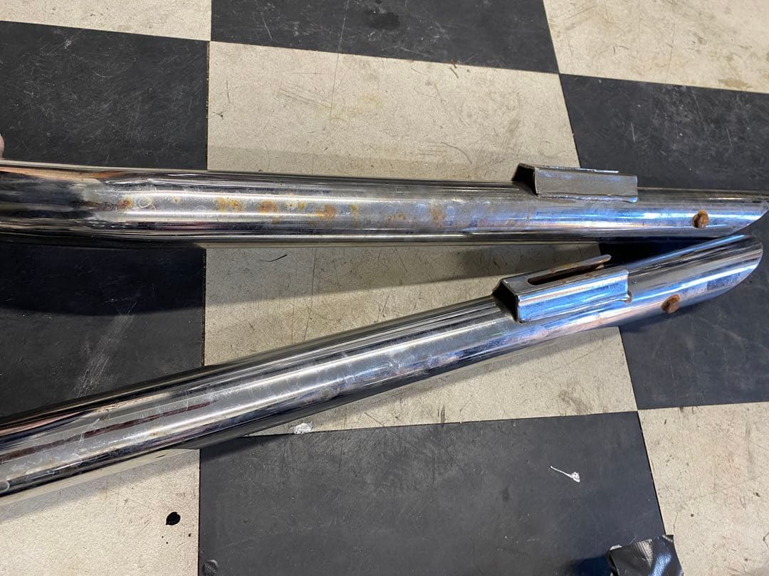 ハーレー　ツインカム88 ソフテイル　マフラー　スラッシュカット　fxst