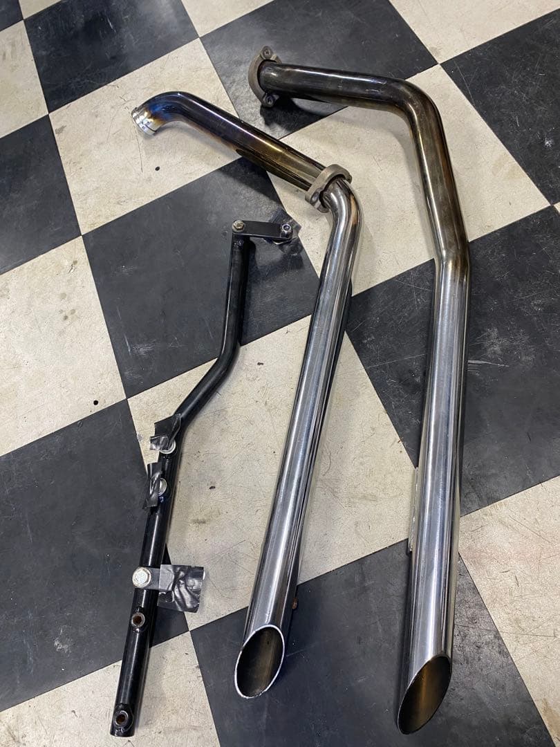 ハーレー　ツインカム88 ソフテイル　マフラー　スラッシュカット　fxst