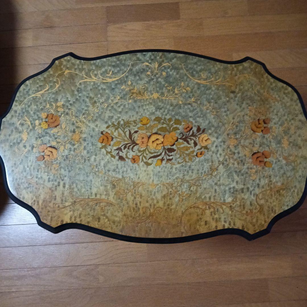 Demainドマン　象嵌　テーブル