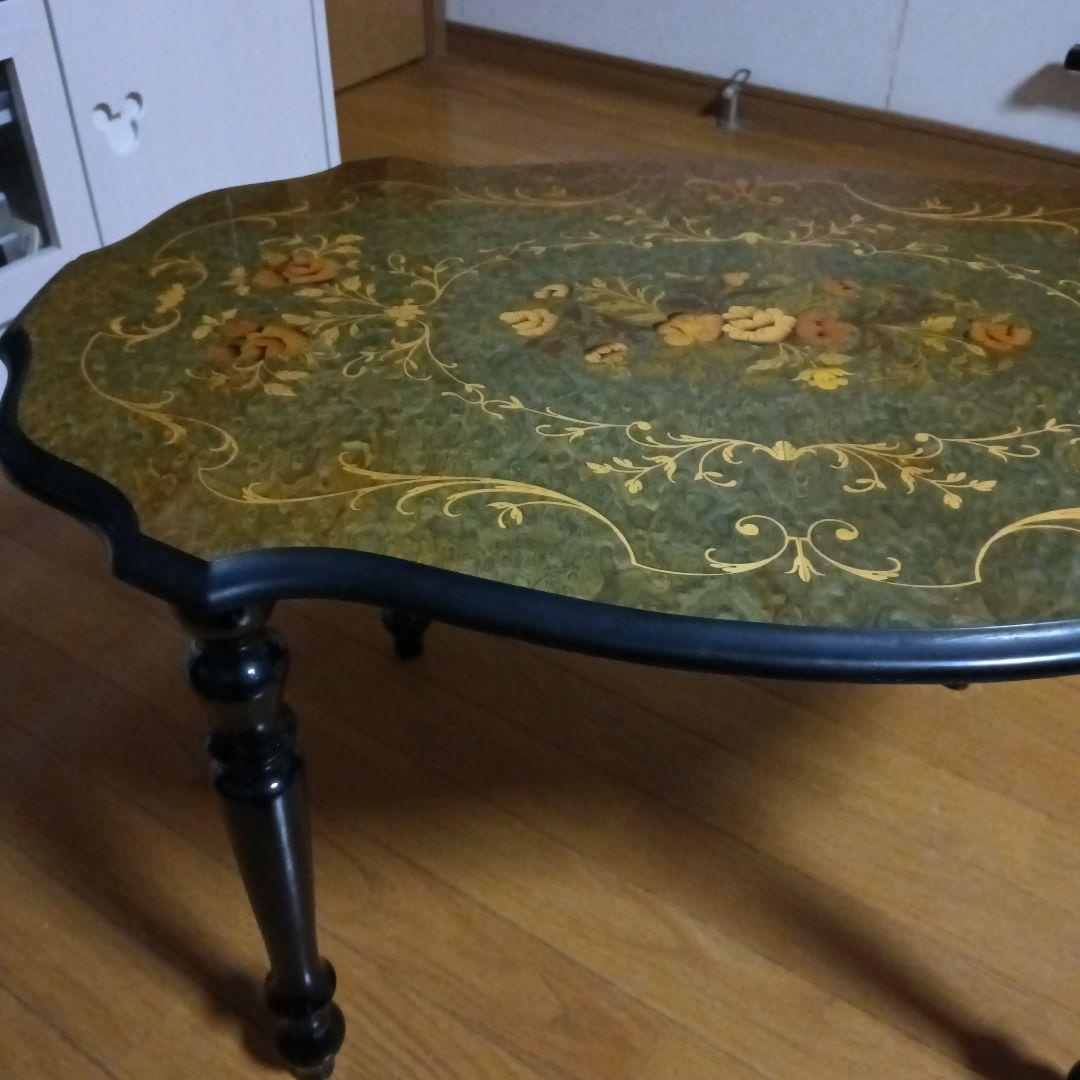 Demainドマン　象嵌　テーブル