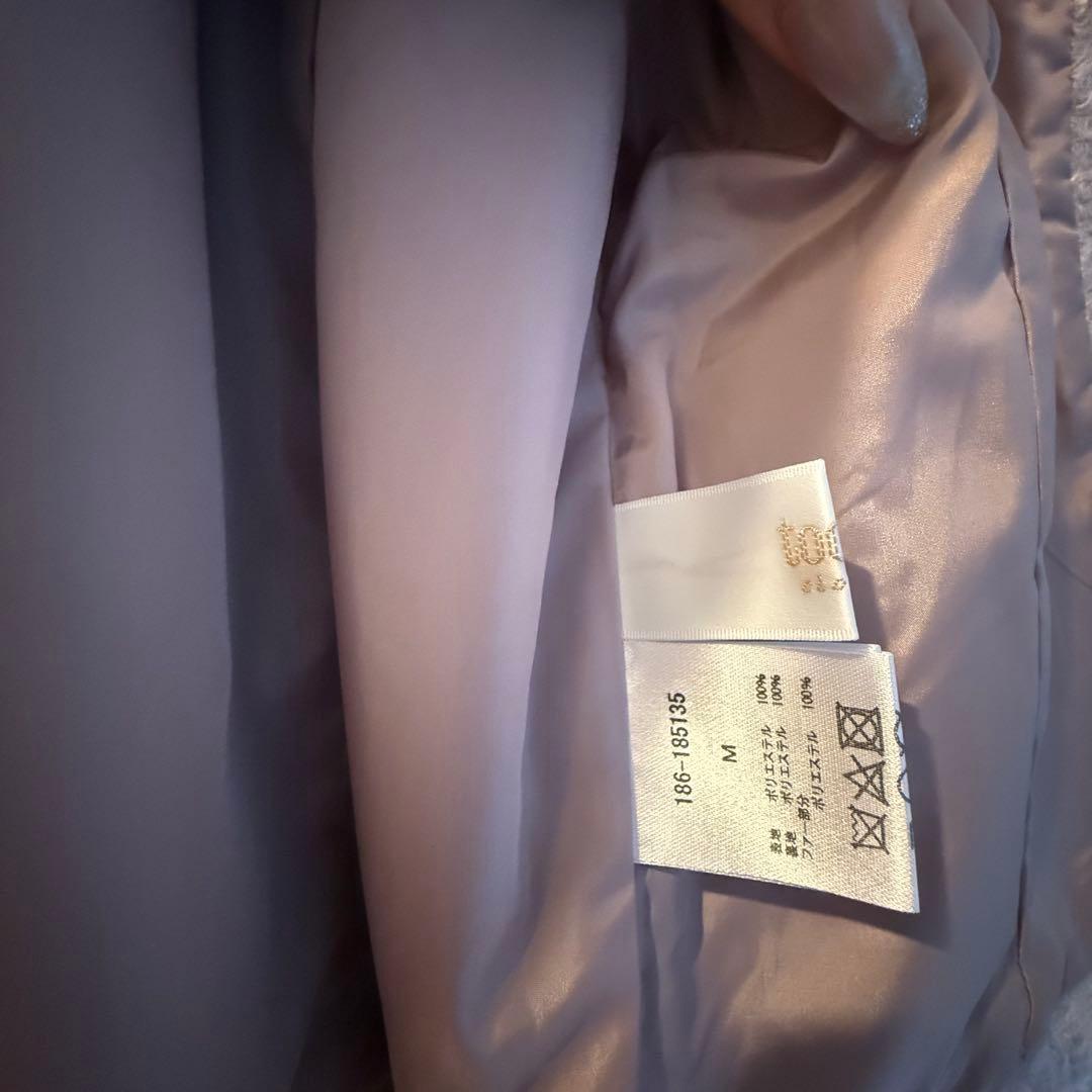 tocco closet 取り外し可能な袖口ファー付きブークレジャコット