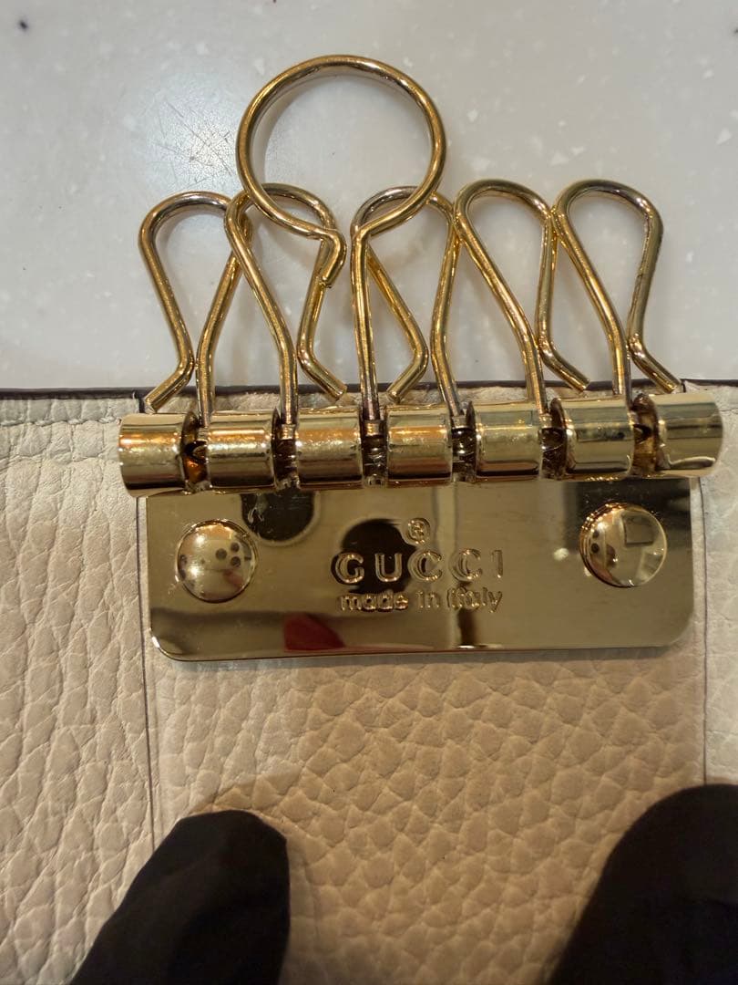 値下げ！GUCCI キーケース　キーリング　マーモント　GGライン【中古】