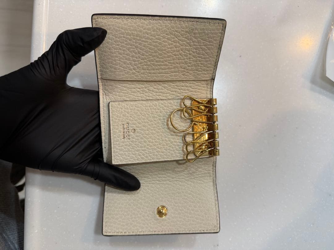 値下げ！GUCCI キーケース　キーリング　マーモント　GGライン【中古】