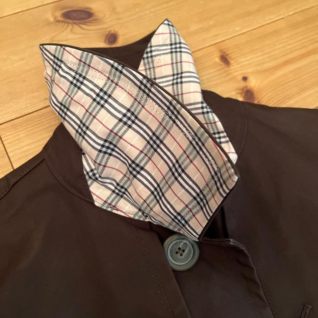 バーバリーロンドン　ブルーレーベル ノバチェック　ブラウン　ひざ掛け　セット