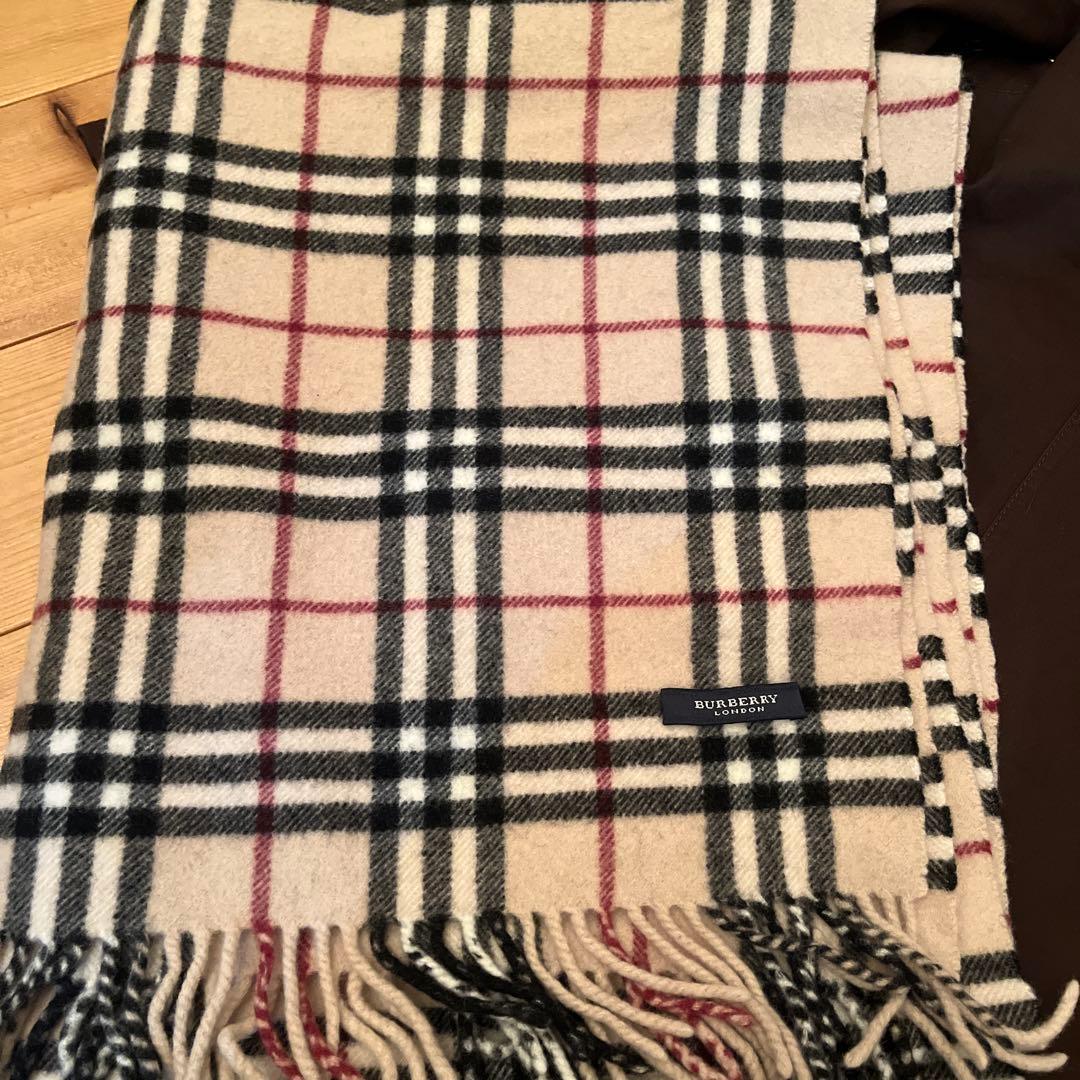 バーバリーロンドン　ブルーレーベル ノバチェック　ブラウン　ひざ掛け　セット