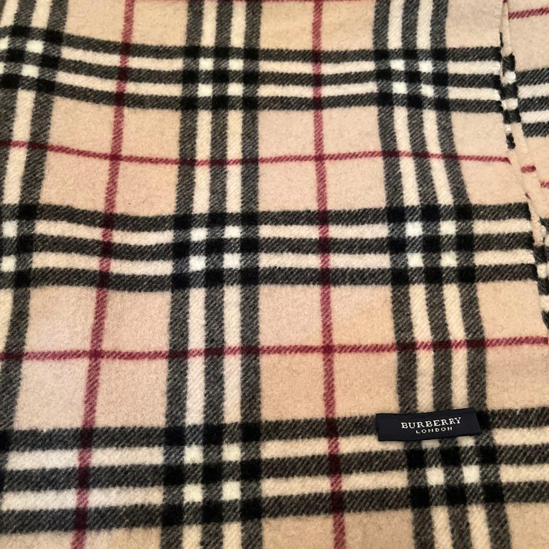 バーバリーロンドン　ブルーレーベル ノバチェック　ブラウン　ひざ掛け　セット