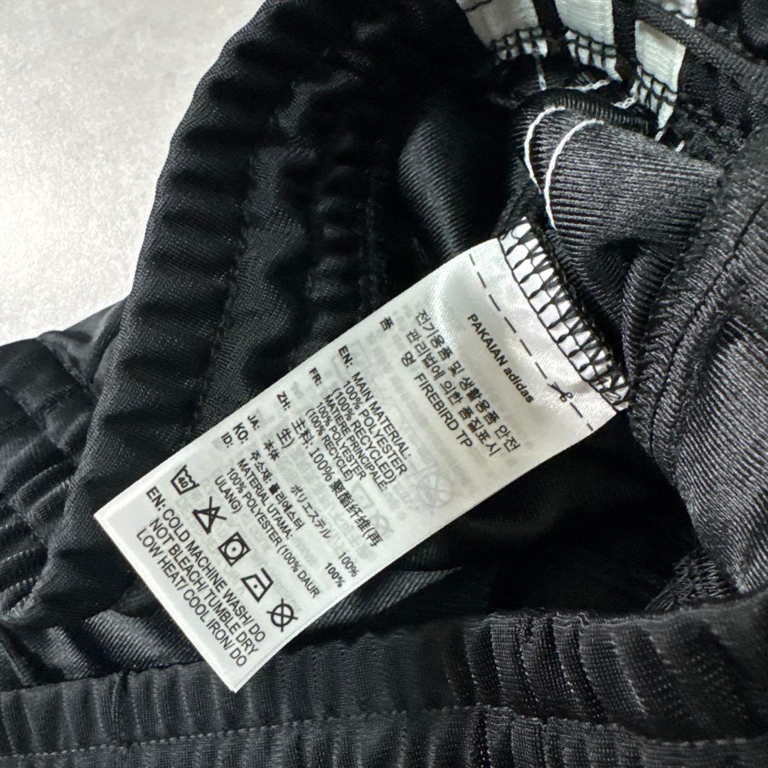 adidas トラックパンツ ファイヤーバード ジャージ ワイド ブラック XL