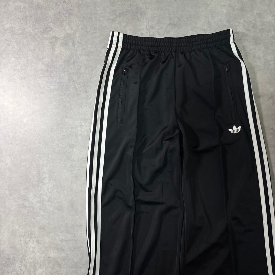 adidas トラックパンツ ファイヤーバード ジャージ ワイド ブラック XL