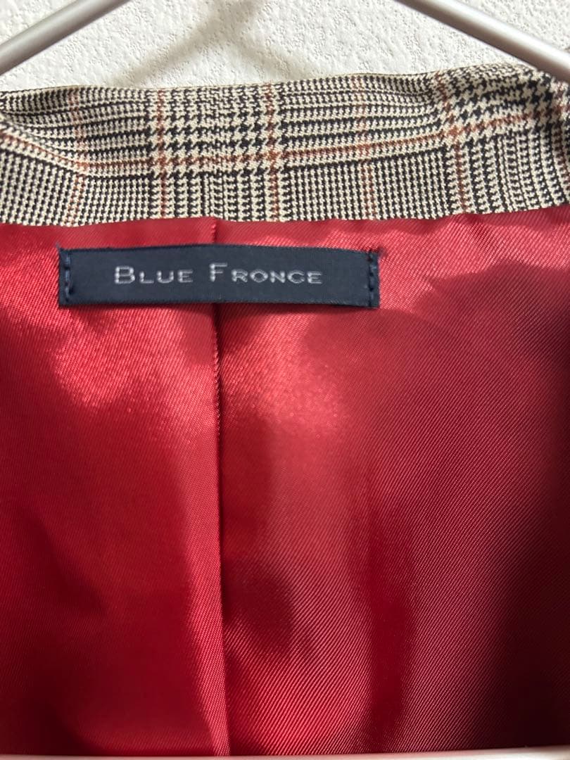 BLUE FRONCE チェック柄 テーラードジャケット