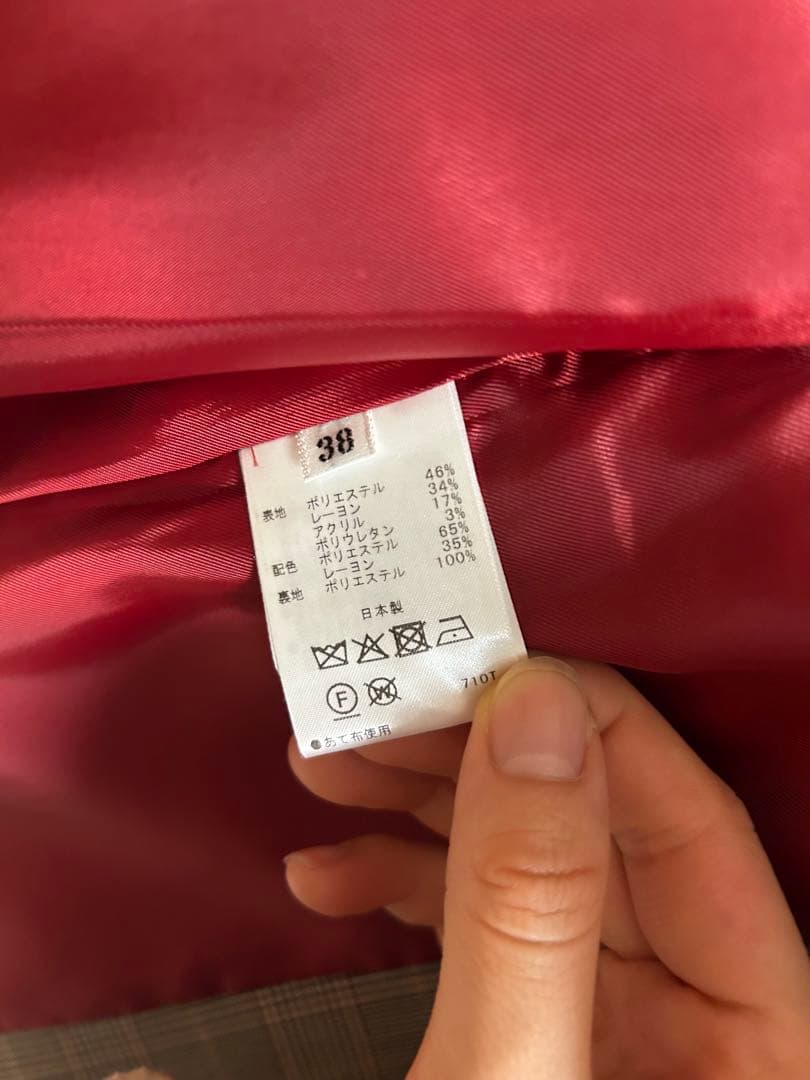 BLUE FRONCE チェック柄 テーラードジャケット