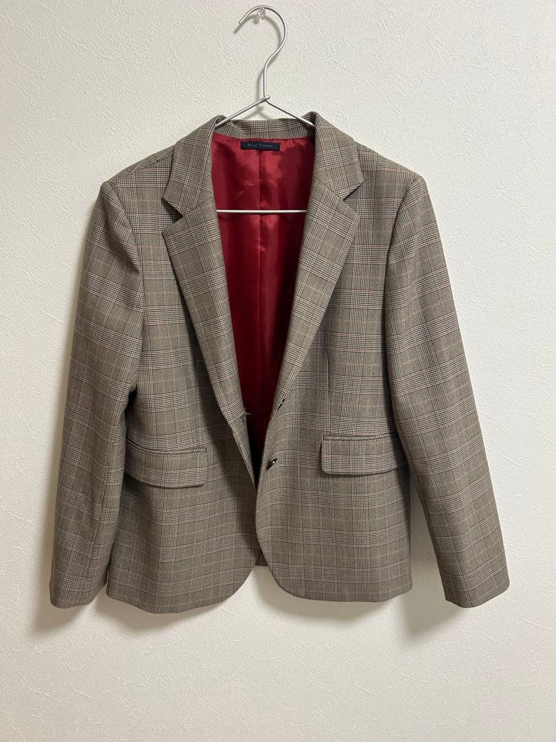 BLUE FRONCE チェック柄 テーラードジャケット