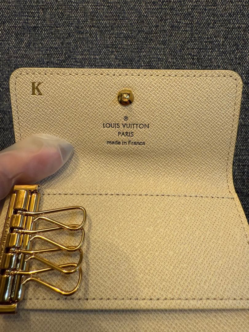 【美品】箱付き　ルイヴィトン　4連キーケース　ダミエ