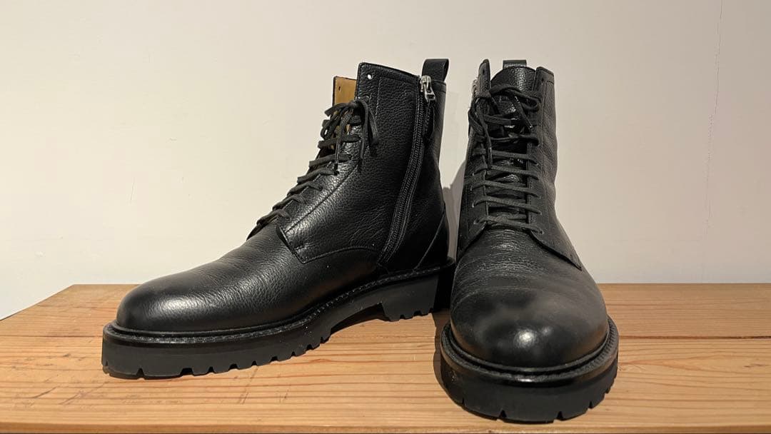 BALLY ブラックブーツ ジッパー付き