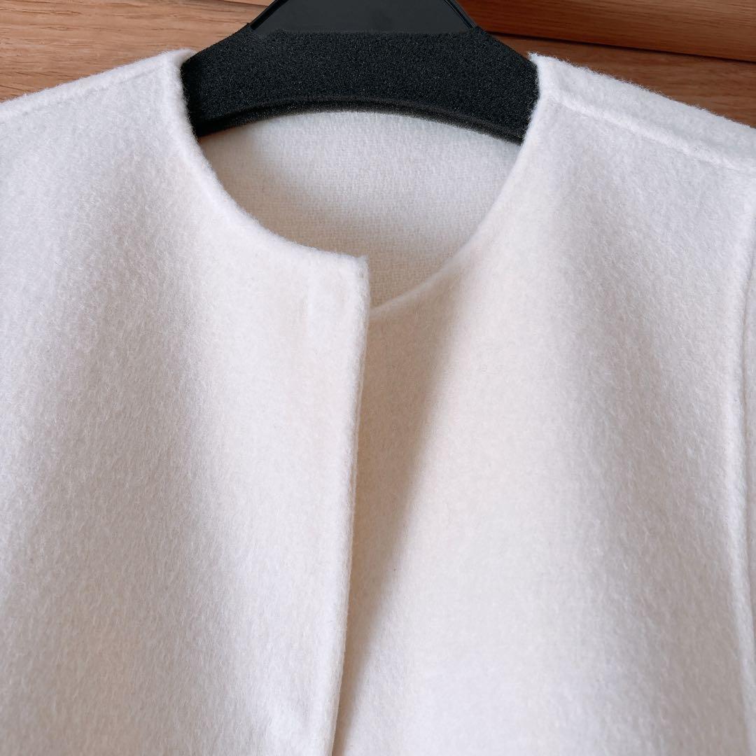 ウールカシミヤリバーポンチョコート