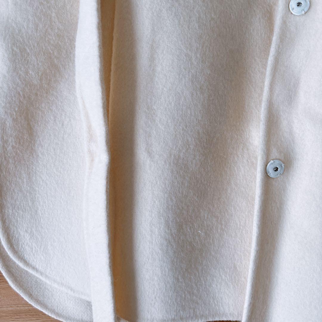 ウールカシミヤリバーポンチョコート