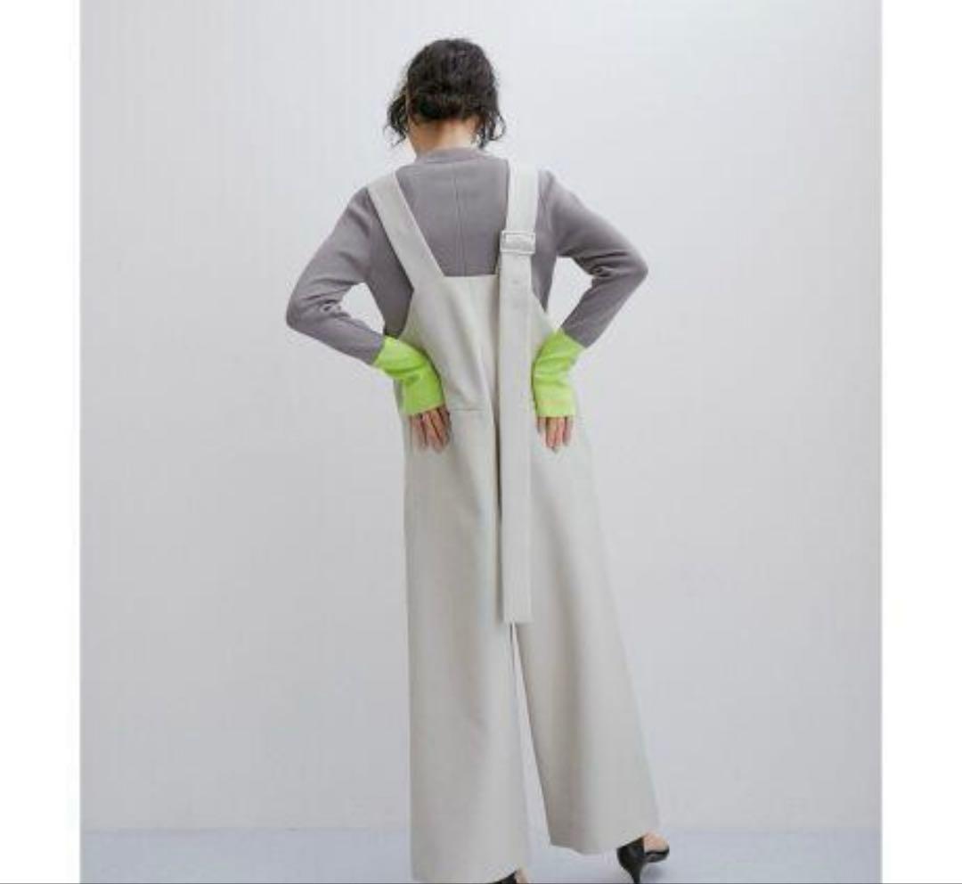 アダムエロペ 23SS ベルテッドストラップロンパース グレー　新品