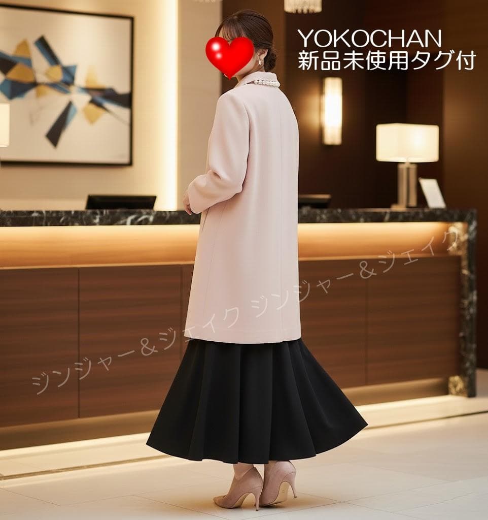 現行売切れ 定価10万 新品タグ付YOKOCHANヨーコチャンバックパールコート