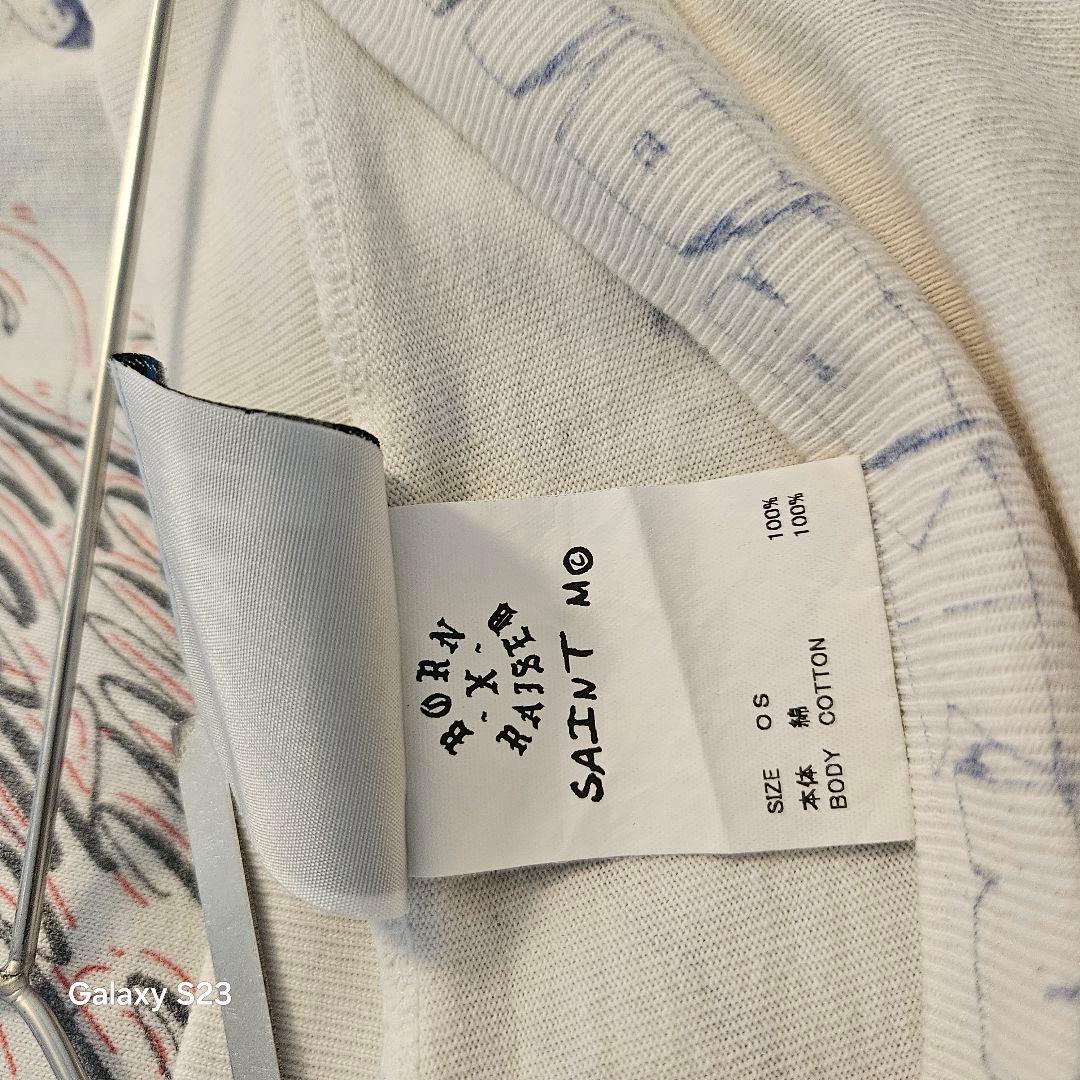 SAINTM×××××× セントマイケル ボーンレイズド グラフィックロンT