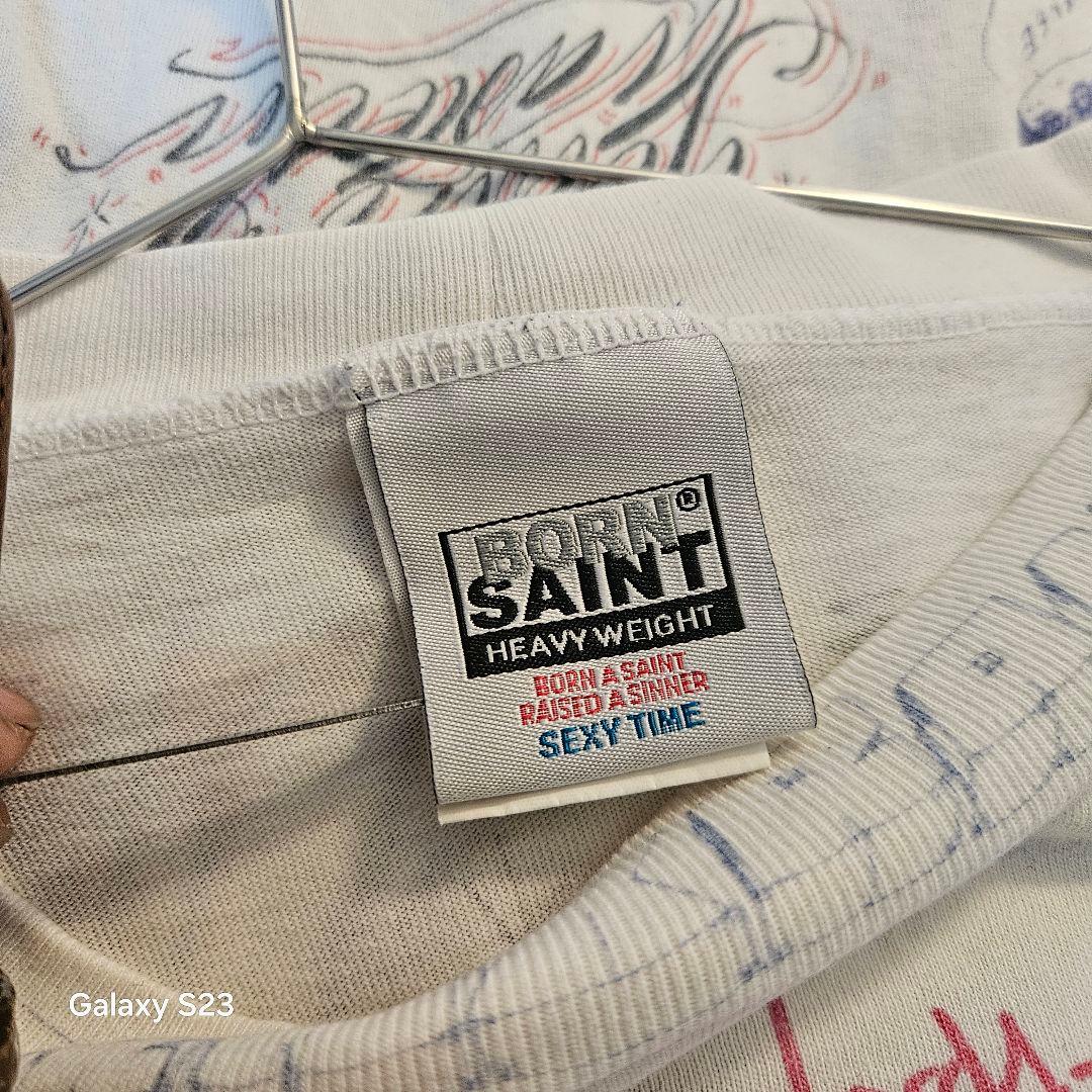 SAINTM×××××× セントマイケル ボーンレイズド グラフィックロンT