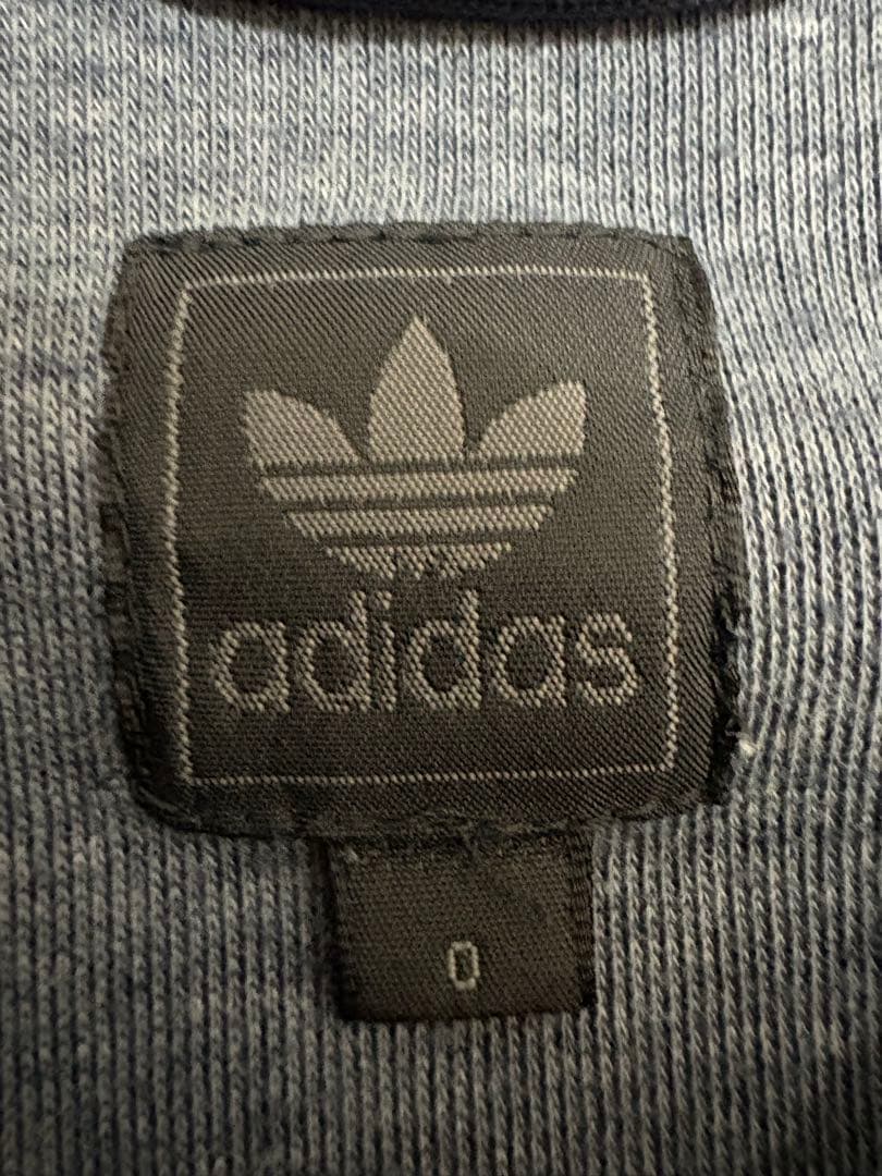 90s adidasトレフォイルフロッキーパーカーy2kグランジ平成ギャル