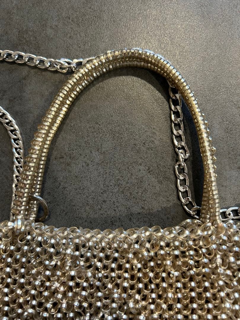 アンテプリマ★ANTERIMA★シルバー ゴールドスクエア★ミディアム