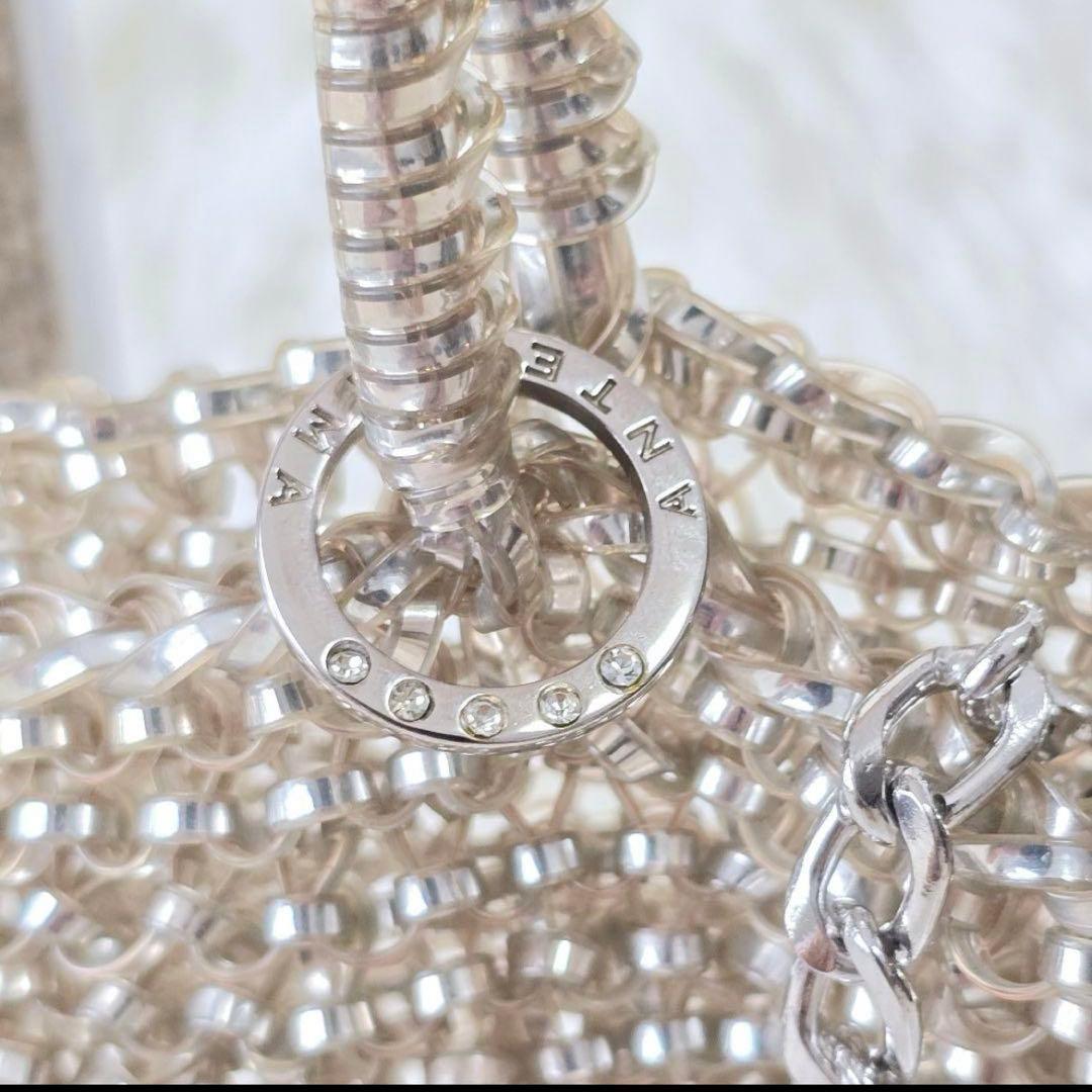 アンテプリマ★ANTERIMA★シルバー ゴールドスクエア★ミディアム