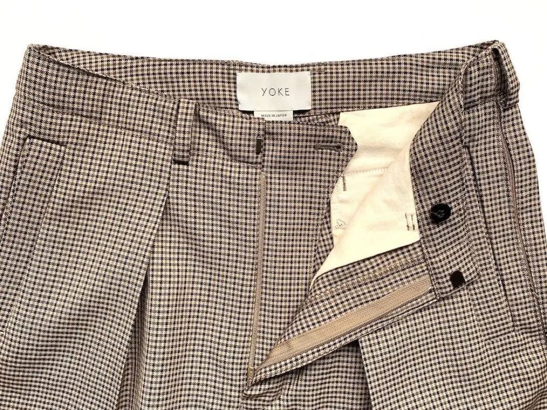 【極美品】定価3.5万 YOKE ヨーク 1TUCK WIDE TROUSERS