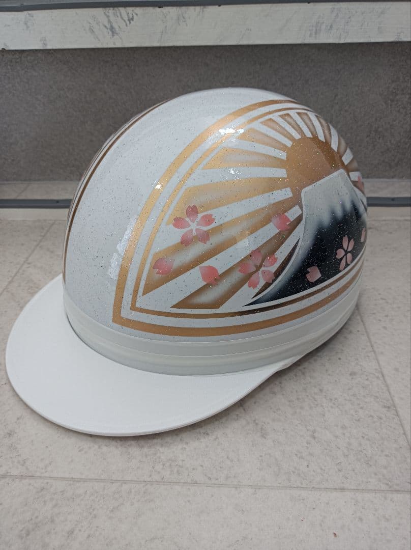 カスタムコルク半　白金　富士日章　七色ラメ