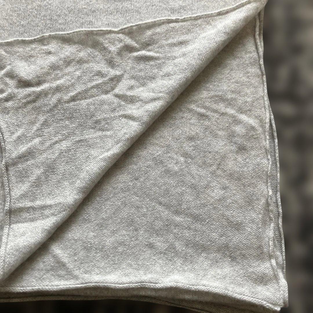 UNITED ARROWS カシミヤ100%グレー ニット ストール