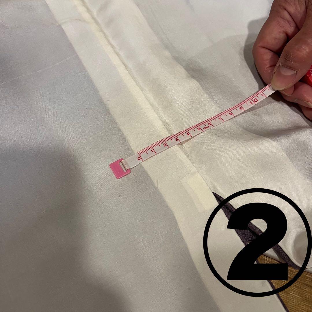 ちゃけん様 正絹 ちりめん スワトウ刺繍 色無地