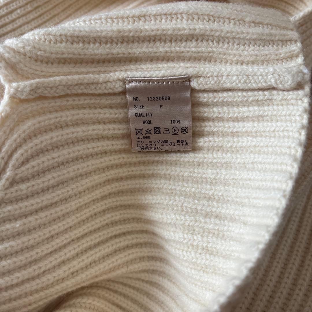 新品未使用　タグ付き♪トゥデイフル　ハーフジップ　ニットベスト