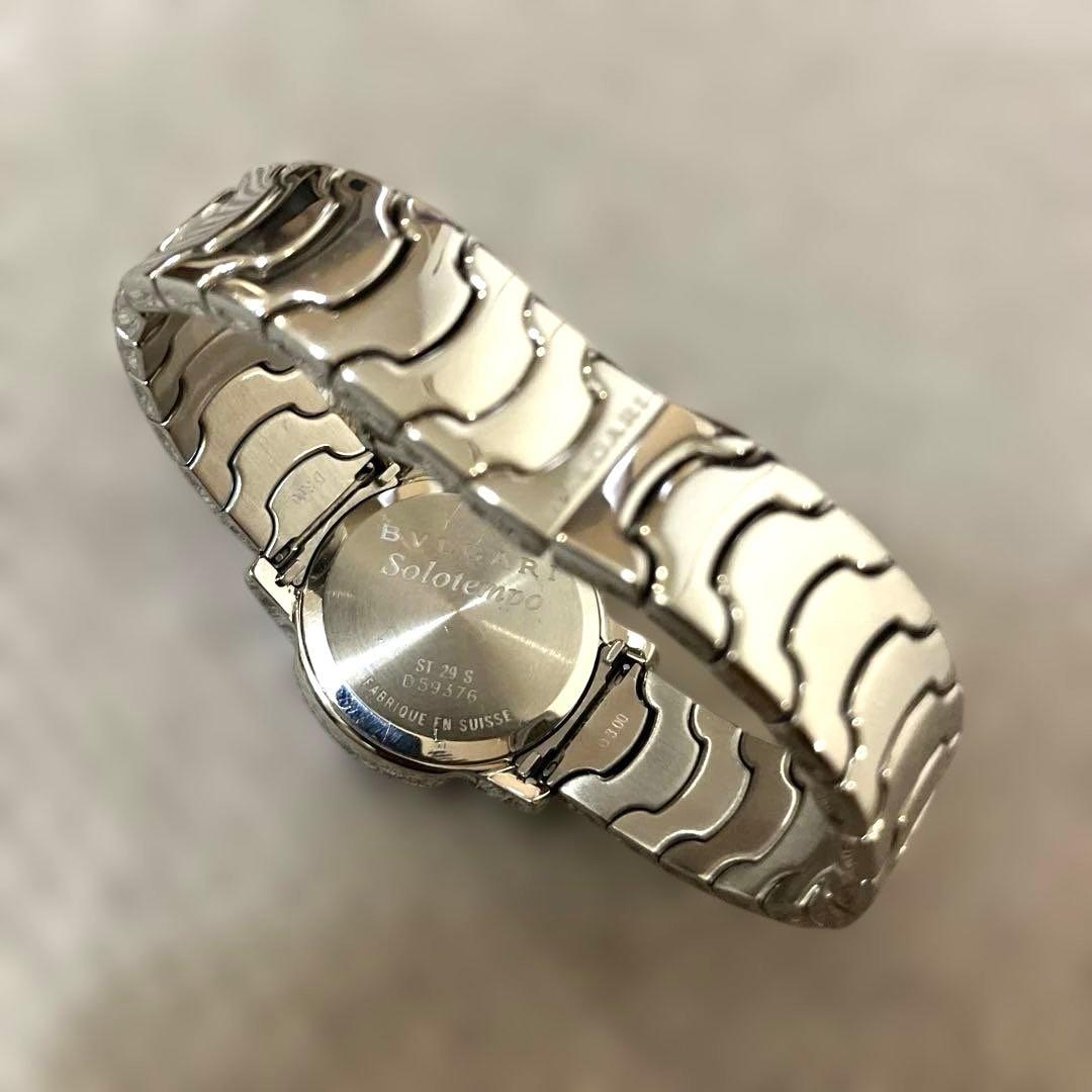 BVLGARI ソロテンポ ST29S 黒文字盤 電池交換済 W6153