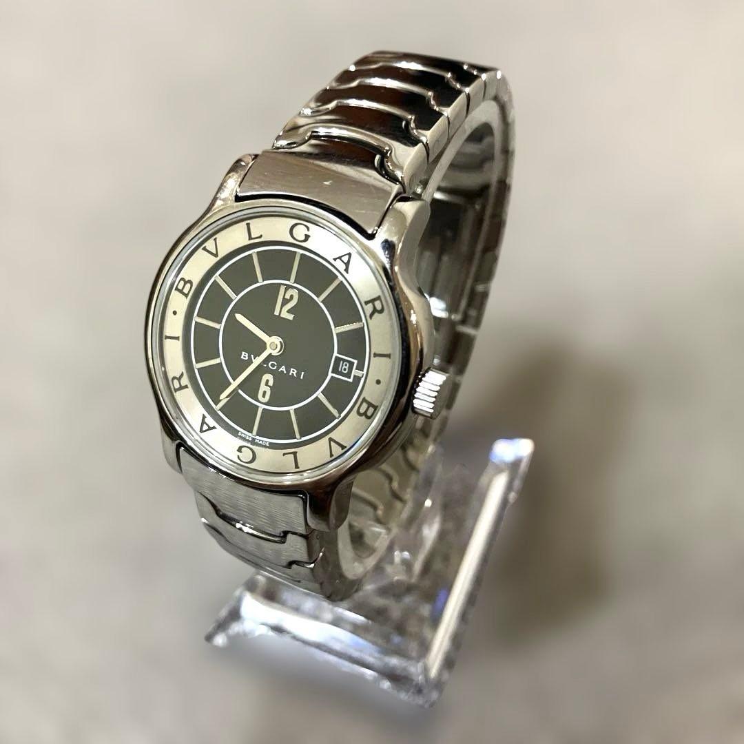 BVLGARI ソロテンポ ST29S 黒文字盤 電池交換済 W6153