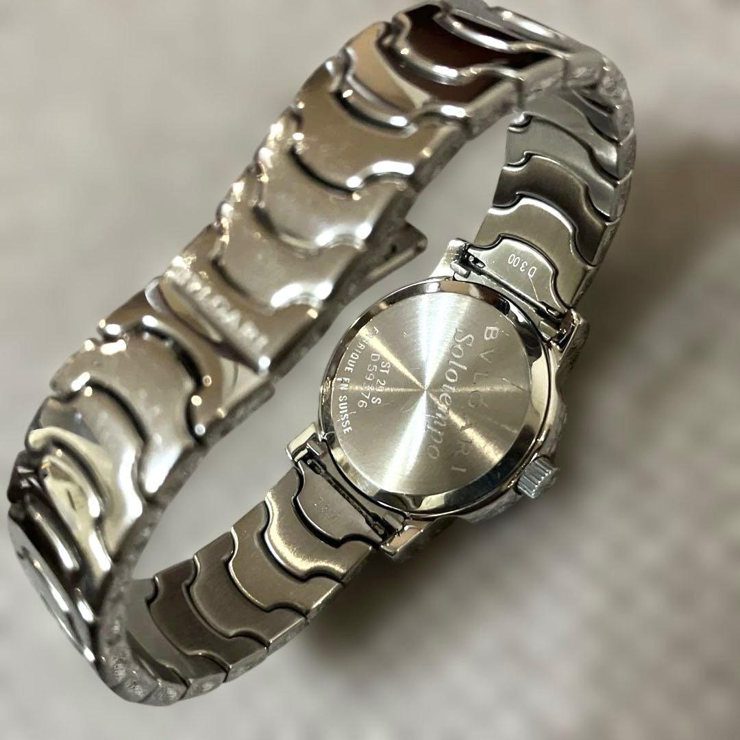 BVLGARI ソロテンポ ST29S 黒文字盤 電池交換済 W6153