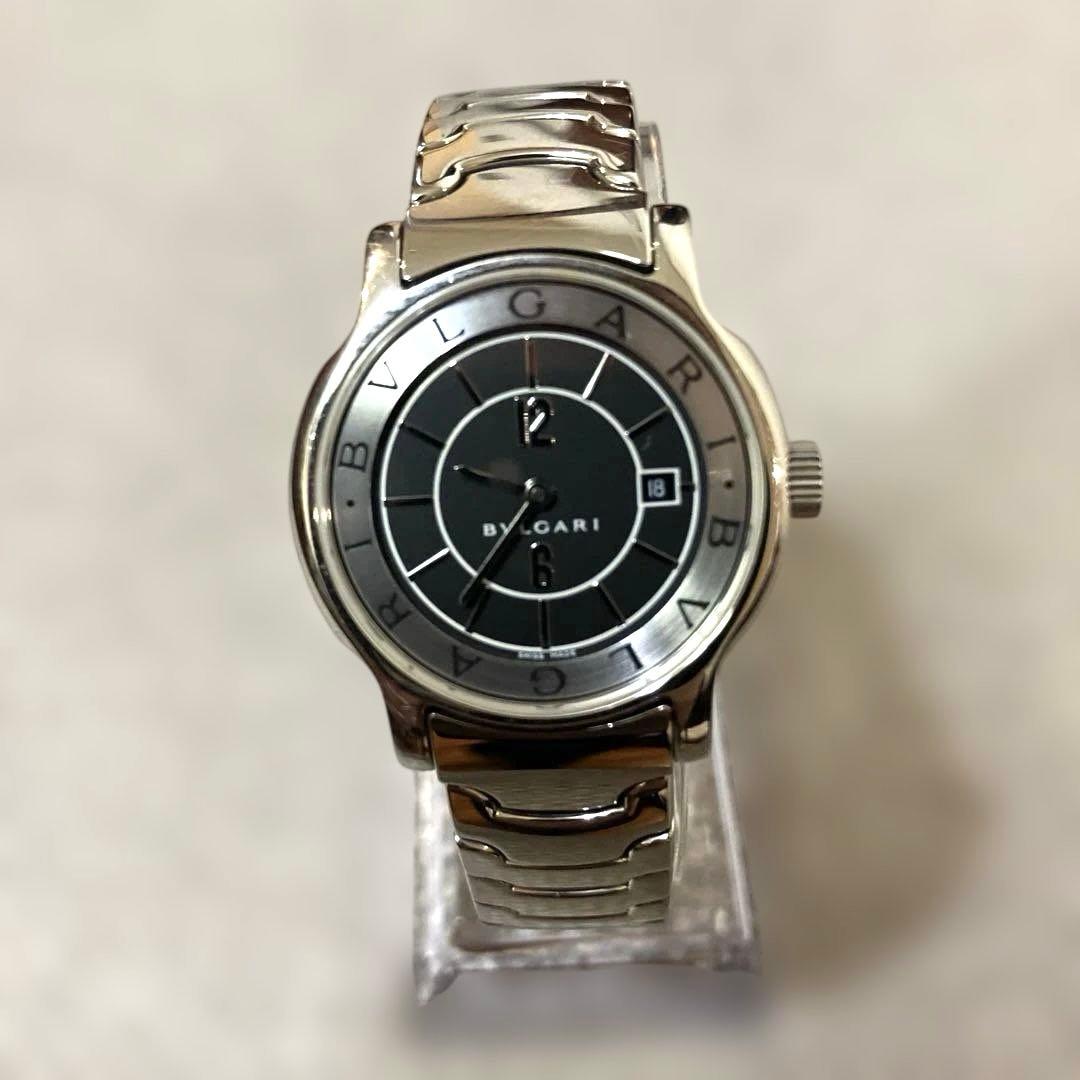 BVLGARI ソロテンポ ST29S 黒文字盤 電池交換済 W6153