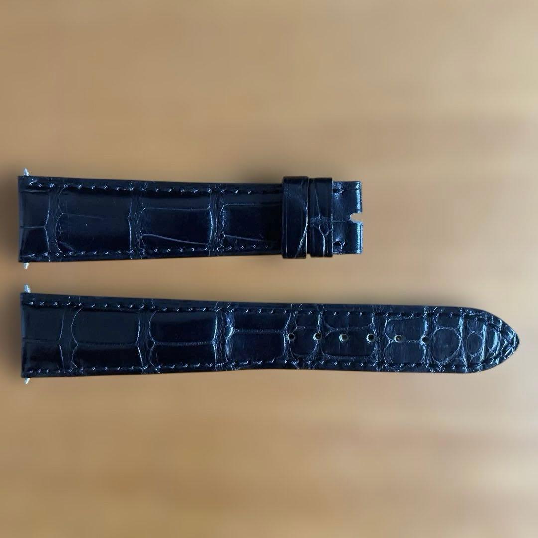 ジラールペルゴ皮ベルト20✖️16mm黒バネ棒付き