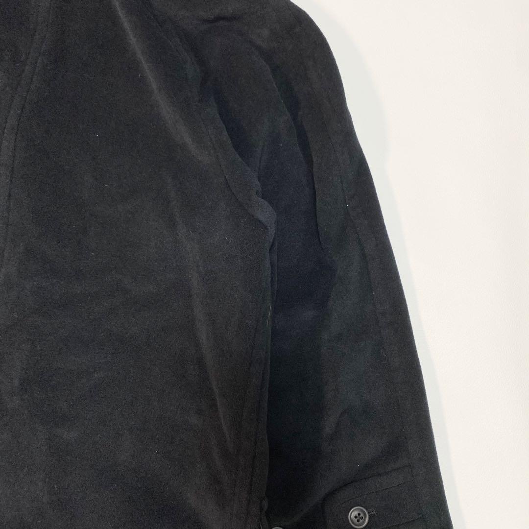 BURBERRY アンゴラ70% ウールコート　チェスターコート　黒　M